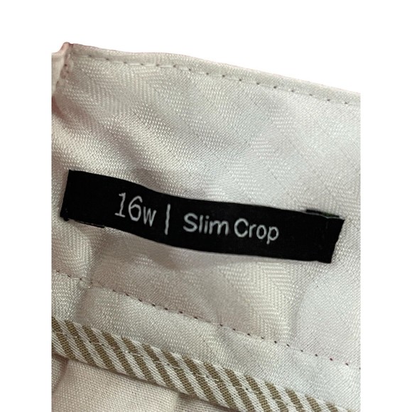 Talbots 16w Slim Crop Papaya Colored Pants - Picture 5 of 7